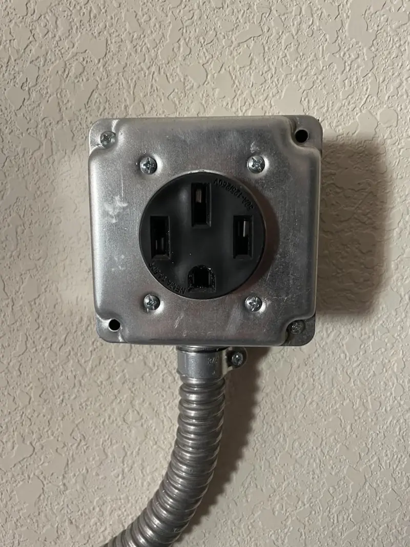 NEMA 14-50 outlet installed for Smart Home Electrical in Bel Aire